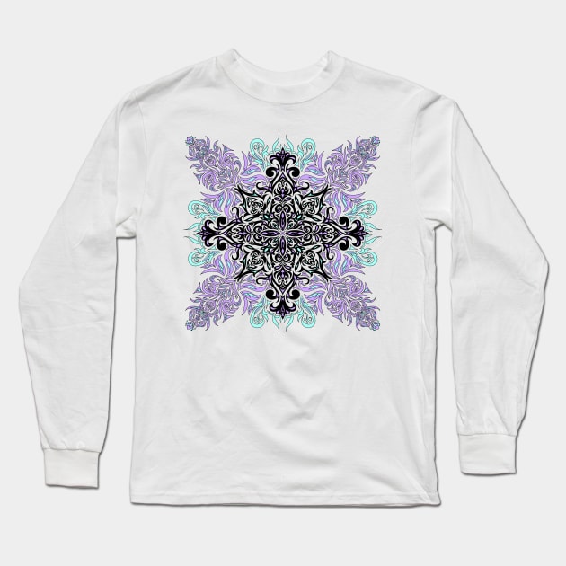 geomtric 2 Long Sleeve T-Shirt by Le Lapin Bleu créatif